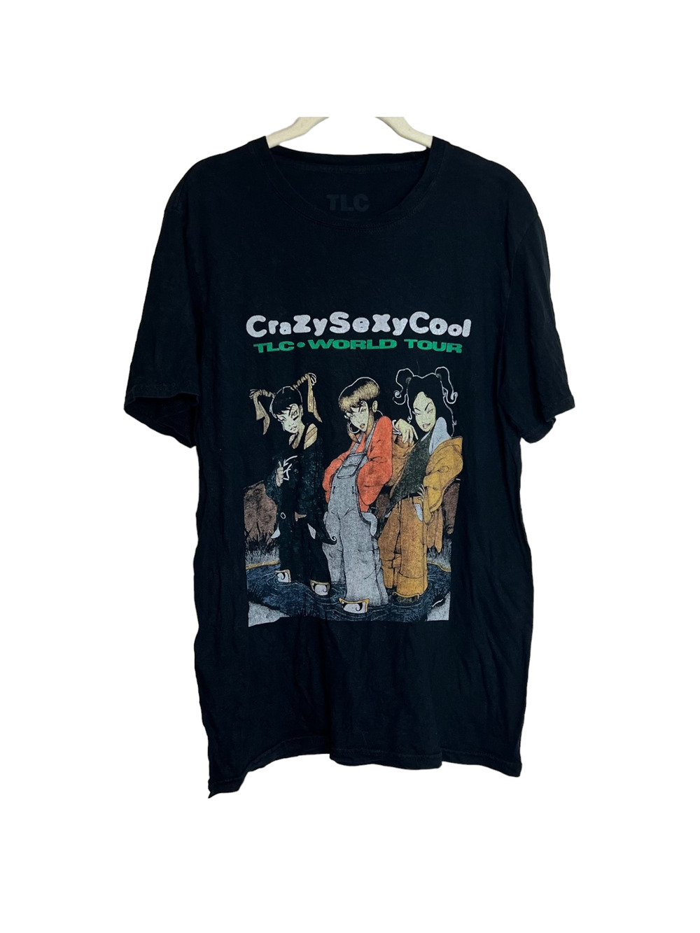 CrazySexyCool TLC World Tour Concert Tee Womens Size Medium Black